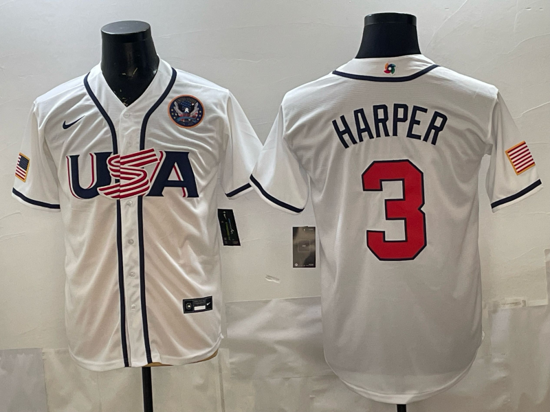 Men 2026 World cup white MLB Nike jersey 0068